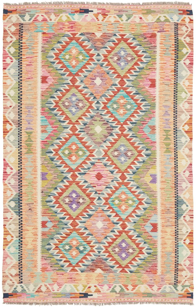Kilim Tappeto 190 x 120 (Pakistan) Tessuto A Mano