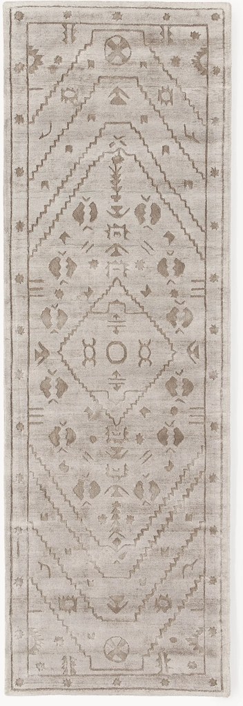 Passatoia in viscosa intrecciata a mano Shaila