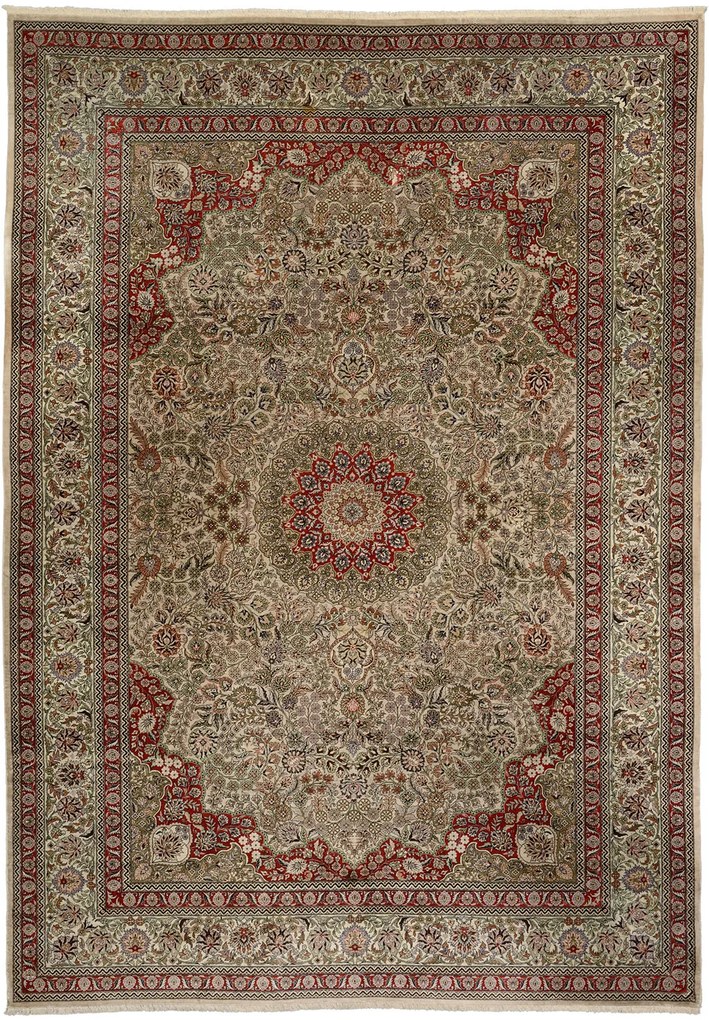 Hereke Tappeto orientale 240 x 180 Beige (Cina) Annodato A Mano