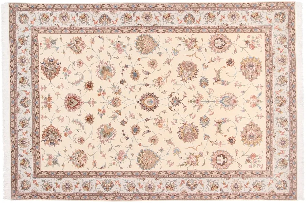 Tabriz Tappeto 310x210 Grigio (Iran) Annodato A Mano