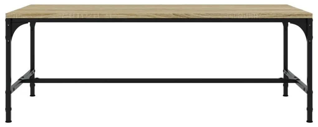Tavolino da salotto rovere sonoma 100x50x35cm legno multistrato