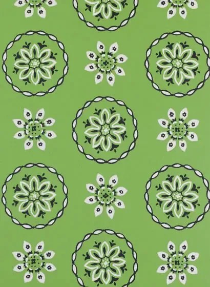 Nina Campbell Carta da parati Garance - Emerald