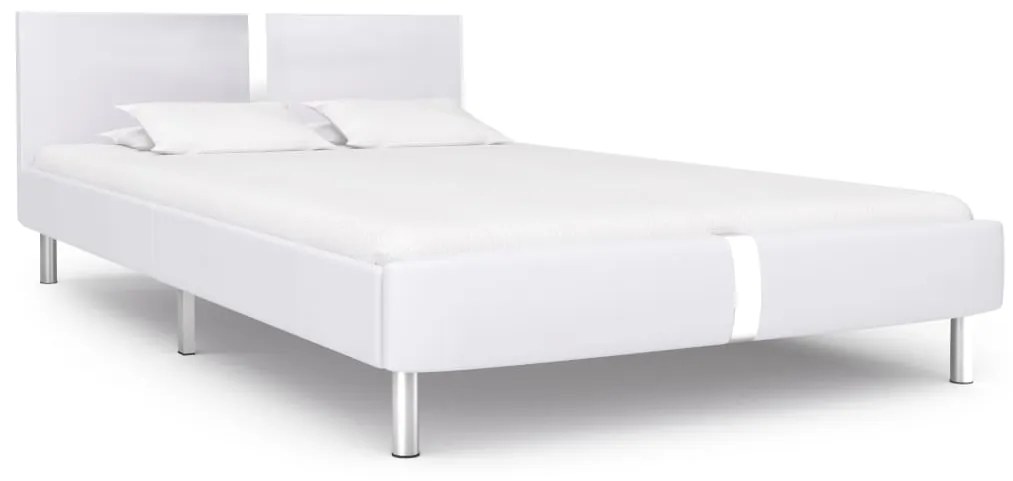 Giroletto Senza Materasso Bianco İn Similpelle 135x190 Cm /