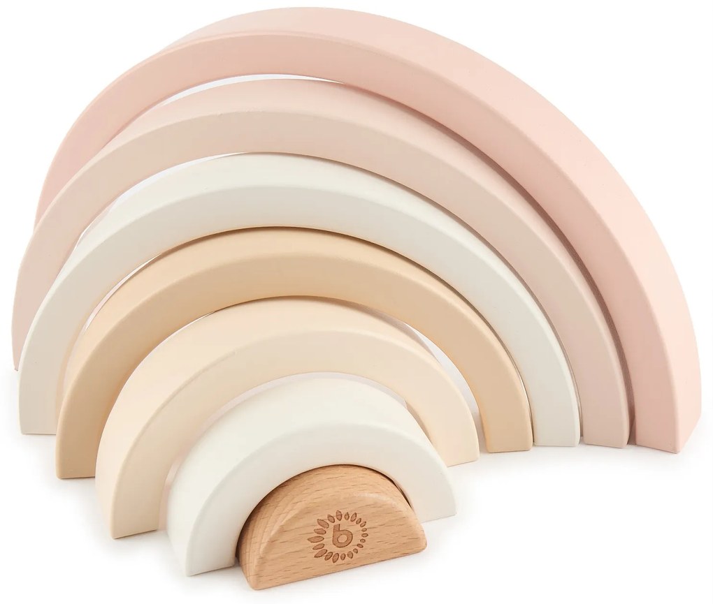 Bieco - Arcobaleno impilabile in legno - cerbiatto Ella