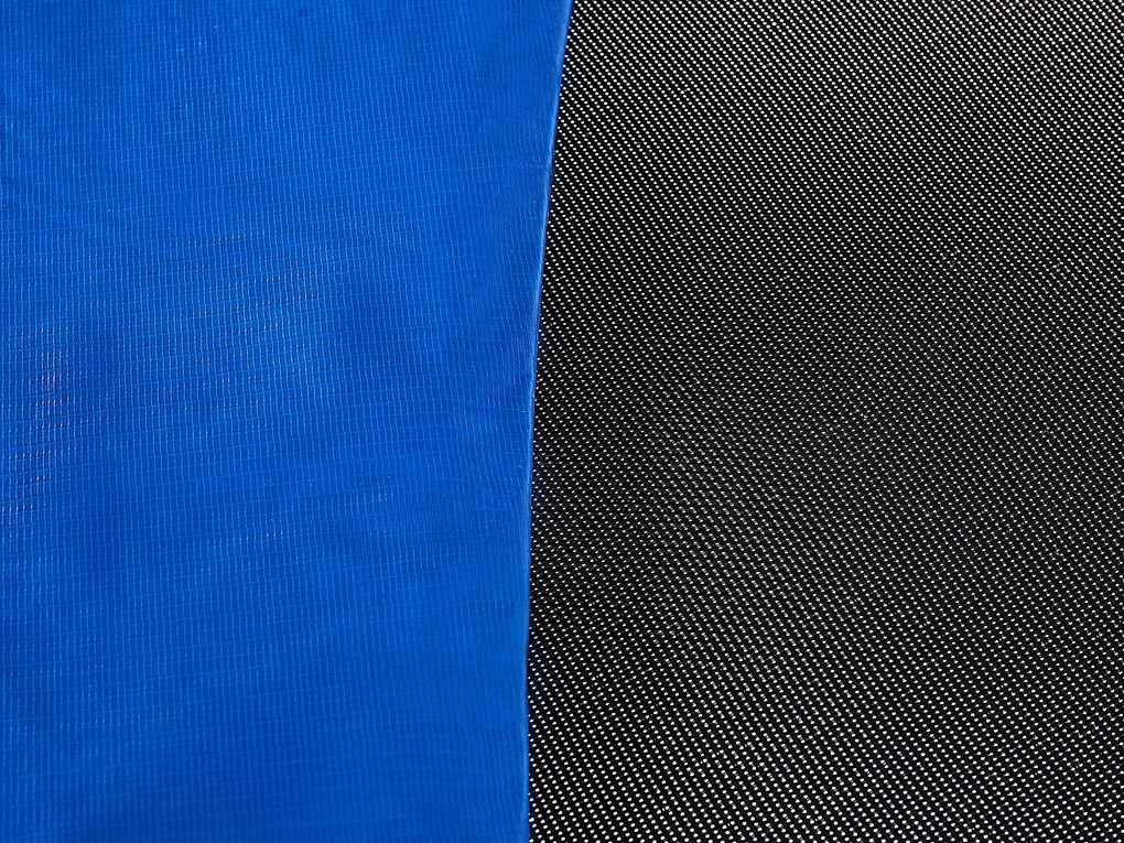 Tappeto elastico con rete di protezione ⌀ 183 cm blu RISATA Beliani
