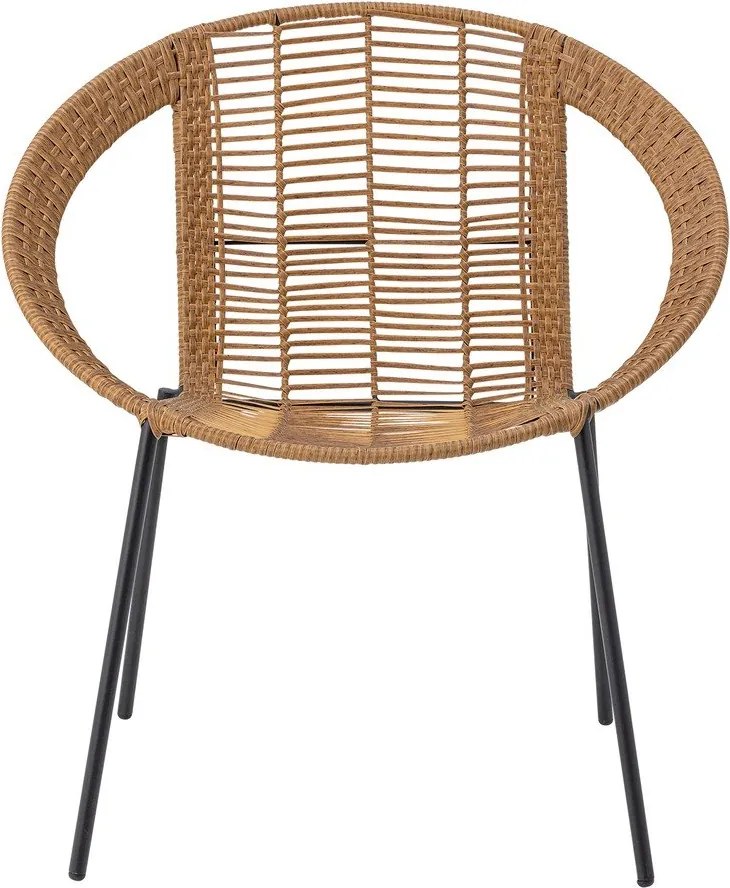 Set di mobili da giardino di colore naturale in rattan artificiale per 2 persone Dudine – Bloomingville