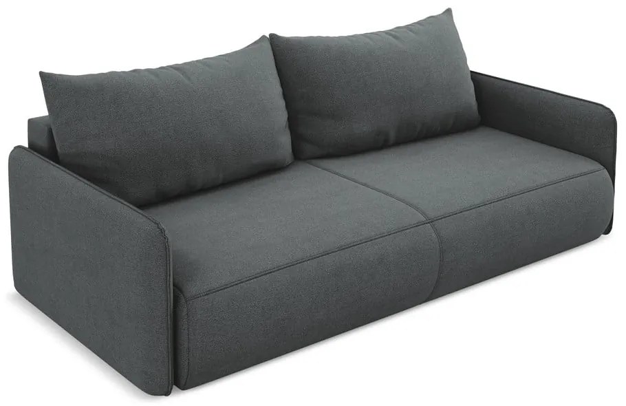 Divano grigio allungabile/con contenitore 216 cm Nanea – Makamii