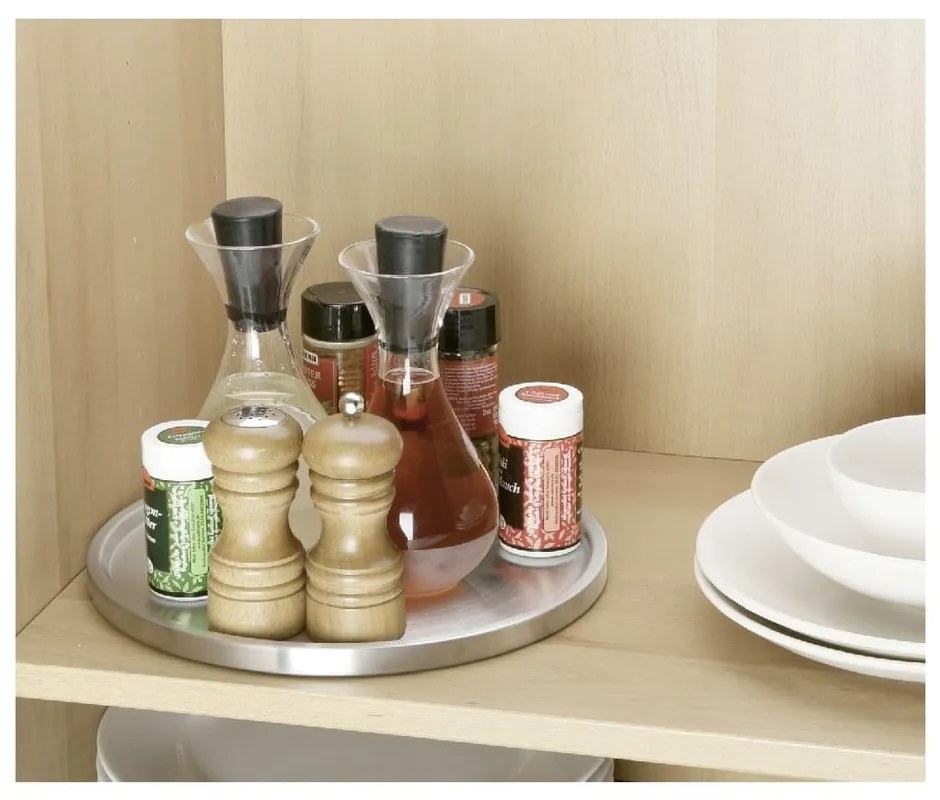 Giradischi Uno in acciaio inox, ø 26,5 cm - Wenko