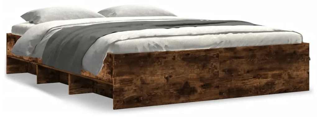 Giroletto Senza Materasso Rovere Fumo 160x200 Cm İn Truciolato /