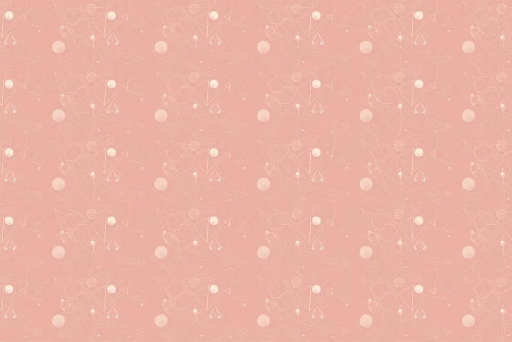 Carta da parati autoadesiva – Motivi geometrici rosa