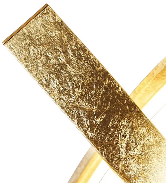 Lampada da tavolo di design oro 38,5 cm con LED e dimmer - Belinda