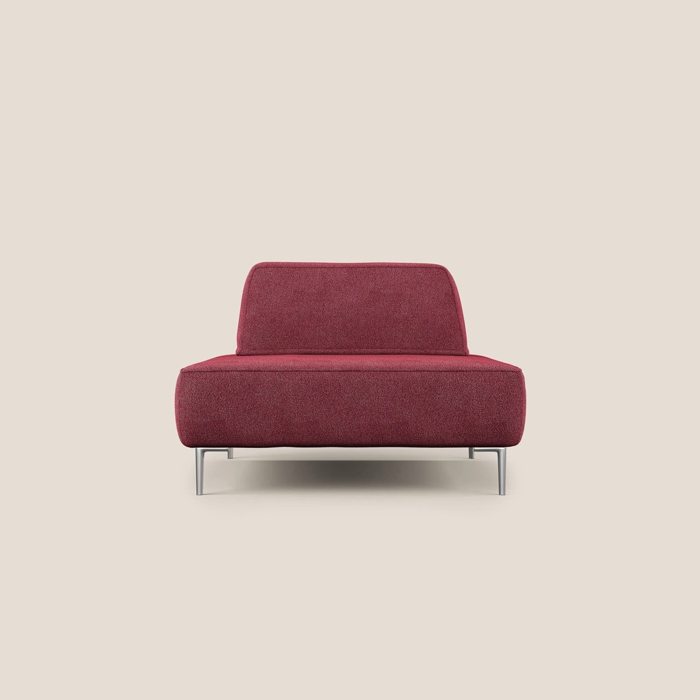 Newton poltrona modulare con schienali movibili T07 rosso