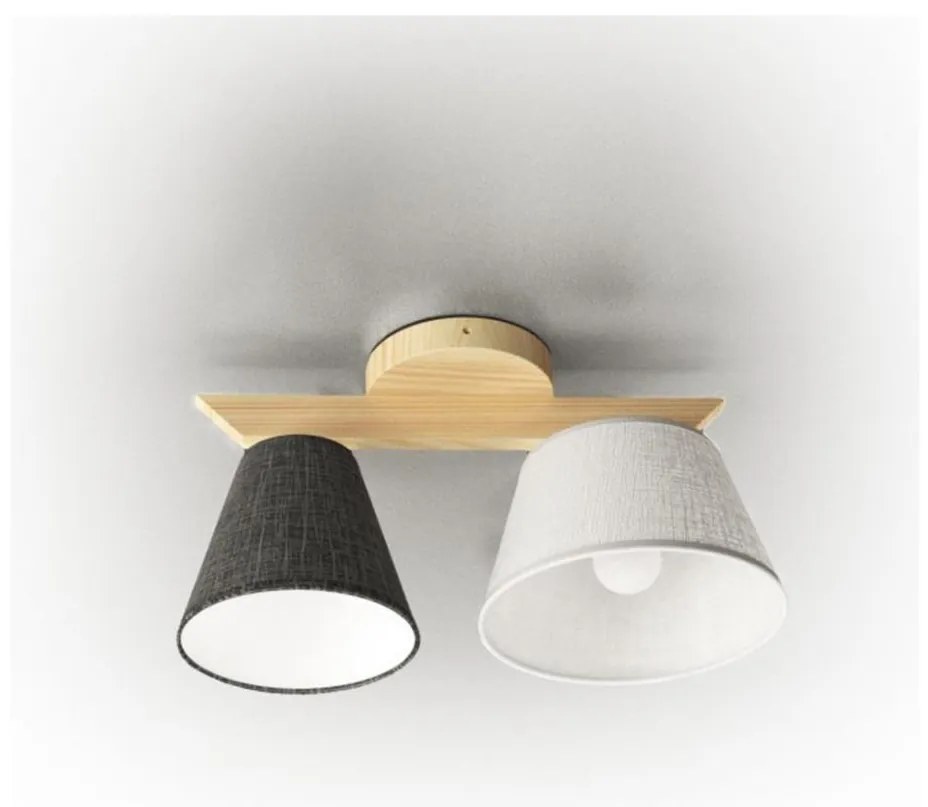 Lampadario fisso YOKE 2xE14/40W/230V legno chiaro