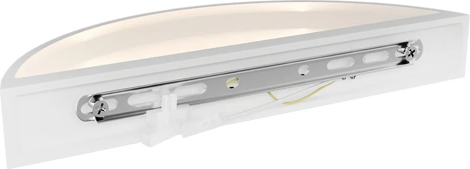 Applique da Parete Curva 2xE14 in Gesso Pitturabile