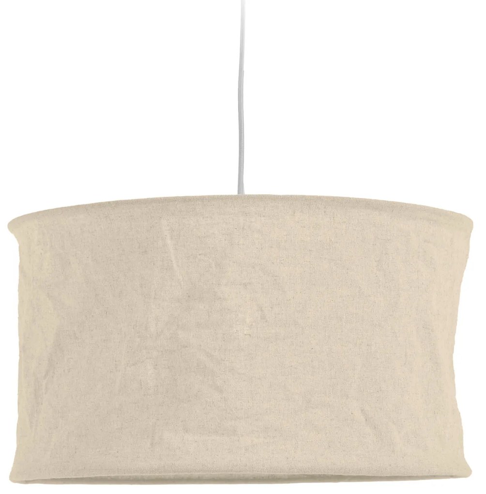 Kave Home - Paralume da lampada da soffitto Mariela in lino finitura beige Ã˜ 50 cm