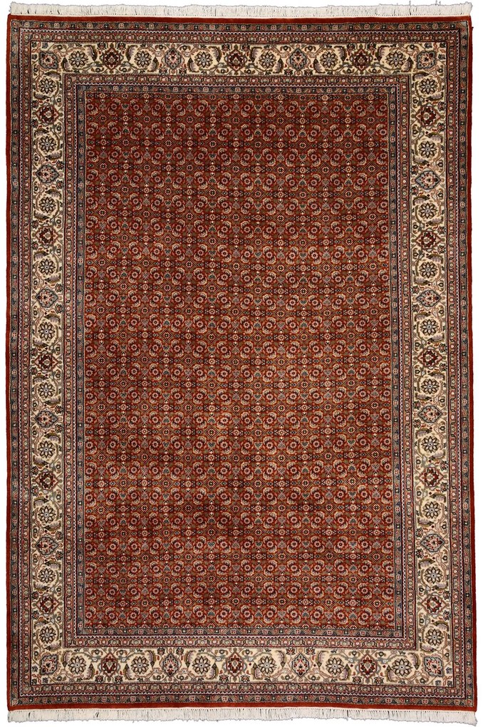 Tabriz Tappeto orientale 200x290 Rosso (Indian) Annodato A Mano
