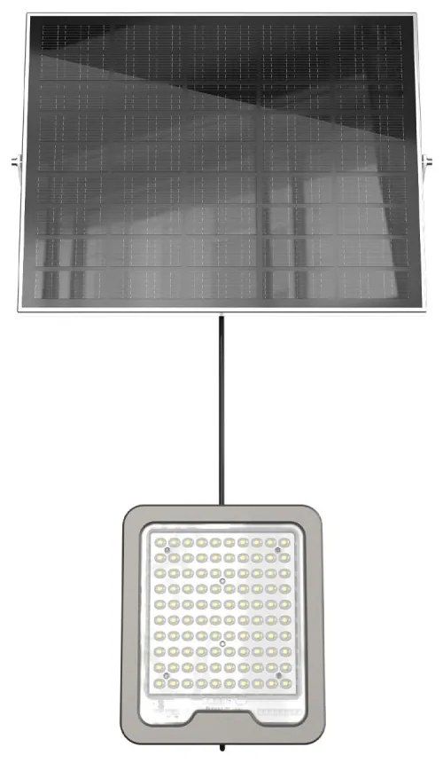 Faro LED Solare 200W IP66, Telecomando Incluso 3.000 lumen - SERIE PRO Colore  Bianco Naturale 4.000K