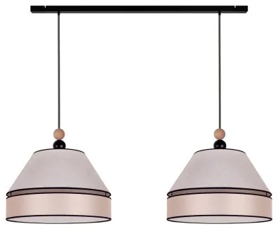 Duolla - Lampadario a sospensione con filo AVIGNON 2xE27/15W/230V beige