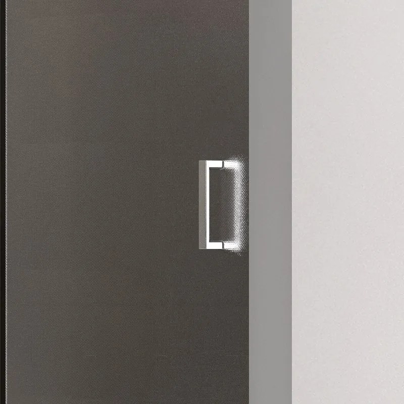 Box doccia nicchia 130cm vetro fabric opaco K410N - KAMALU