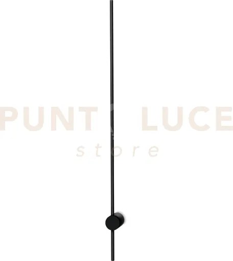 Essence round applique a parete 19 w on-off 2350 lm 4000 k nero 115cm