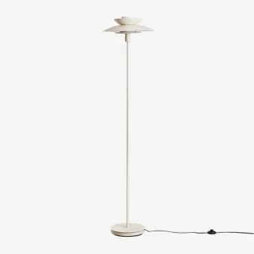 Lampada Da Terra Alicia In Ferro Beige Crema - Sklum