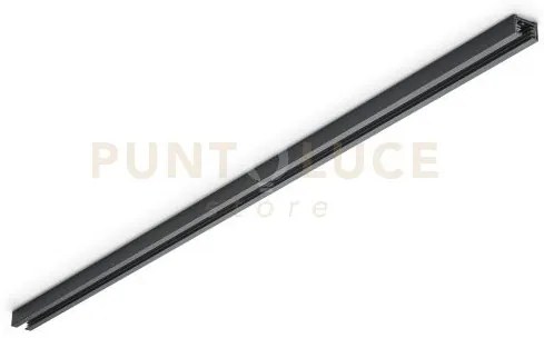 Duoline binario metallo nero lunghezza 100cm 2 fasi max 600w