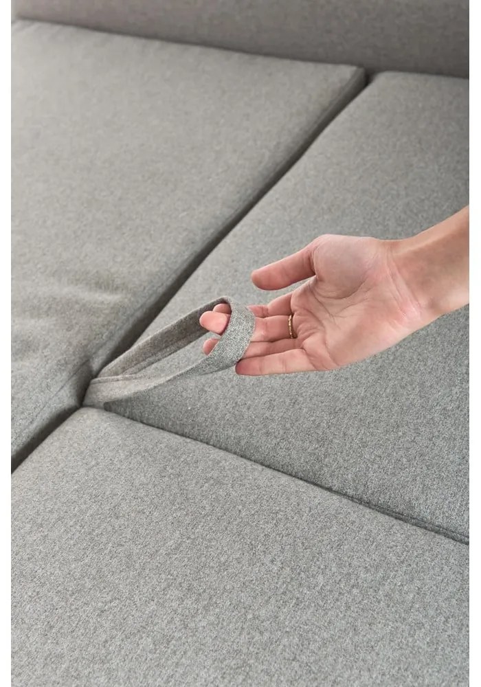 Divano letto ad angolo variabile grigio chiaro Pop - Bonami Selection