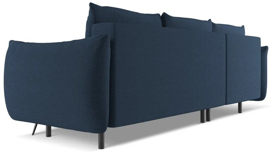 Divano angolare blu (con penisola a sinistra) Malie – Makamii