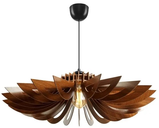 Lampadario a sospensione con filo 1xE27/60W/230V marrone diametro 68 cm