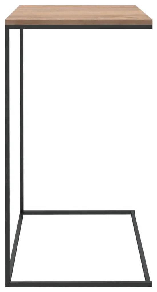 Tavolino da salotto nero 55x35x66 cm in legno multistrato