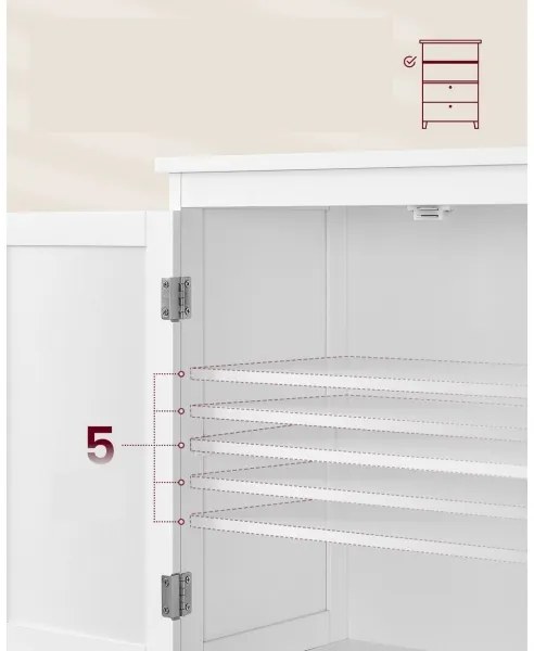 Cassettiera MADAM bianca