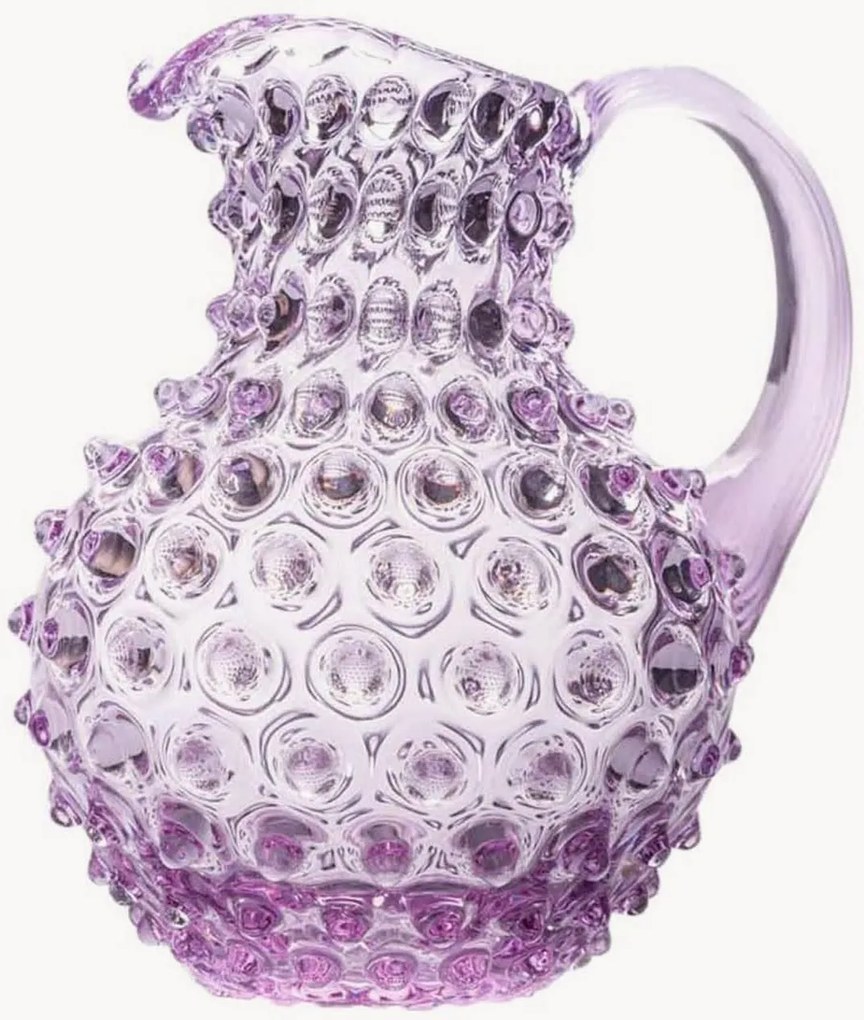 Brocca in vetro soffiato Paris Hobnail