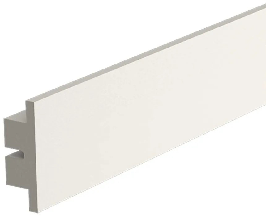Cornice Pitturabile per Illuminazione Bidirezionale per Strisce LED da 1,15m Selezionare la lunghezza 1,15 Metri