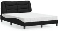 Letto con Materasso Nero 120x200 cm in Similpelle 3208710