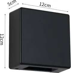 Brilagi - Applique da esterno LED DOUBLERAY LED/6W/230V nero IP54