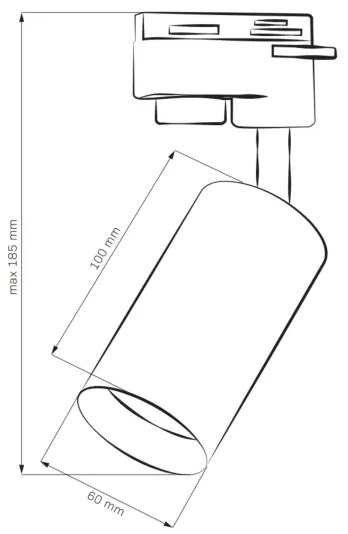 Faretto per sistema a binario MARIBEL 1xGU10/10W/230V bianco