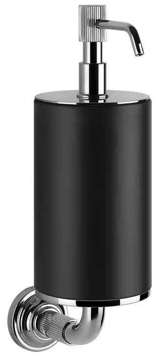 Dispenser sapone liquido a muro nero cromo Venti20 65414 Gessi