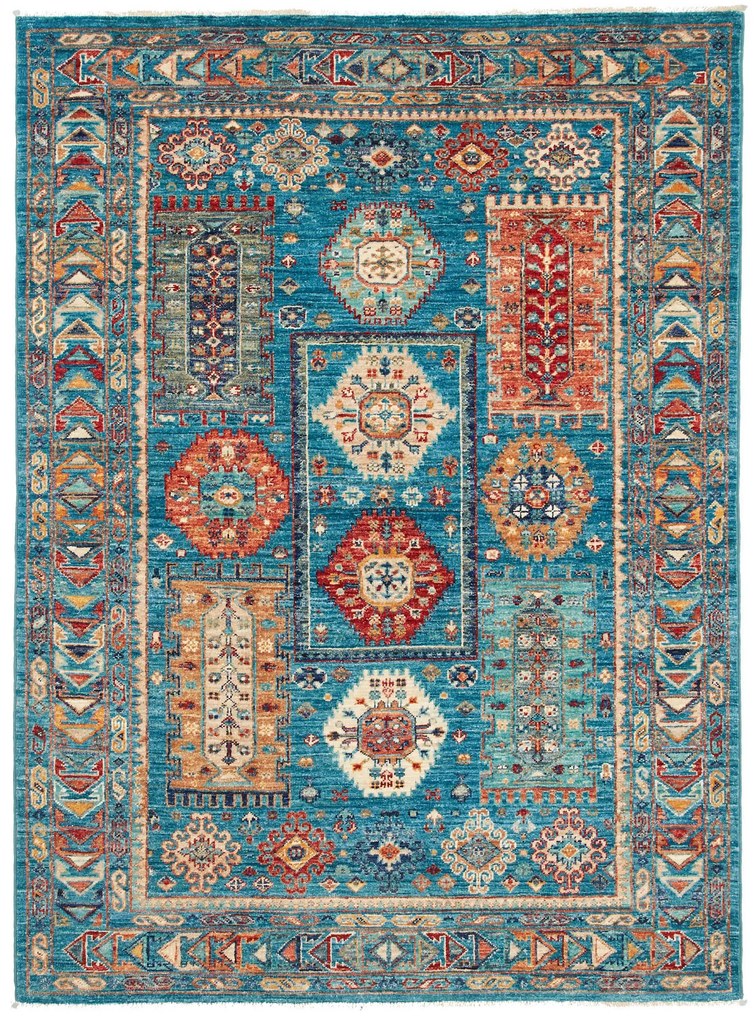Samarkand Tappeto 170x120 Grigio (Pakistan) Annodato A Mano