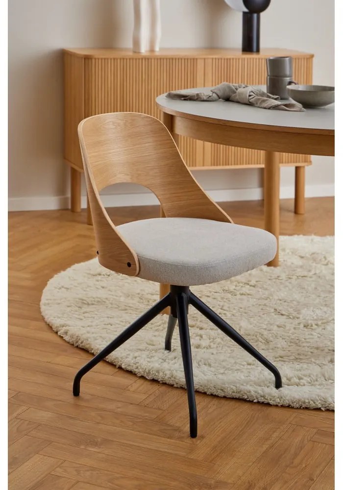 Sedia da pranzo beige/di colore naturale Lucy – Actona