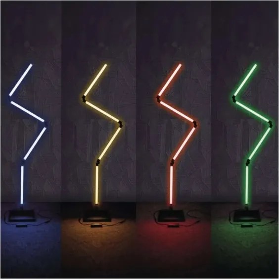 LED RGBIC Lampada da terra con dimmer GoSmart LED/20W/230V 2700K Wi-Fi Tuya