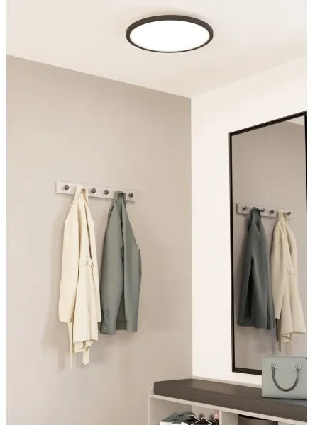 Eglo 900761-Plafoniera LED dimmerabile SARSINA-Z 33,5W/230V diametro 45 cm nero