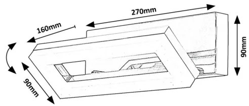 Rabalux 75019 - Applique a LED da bagno BLAS LED/15W/230V 4000K