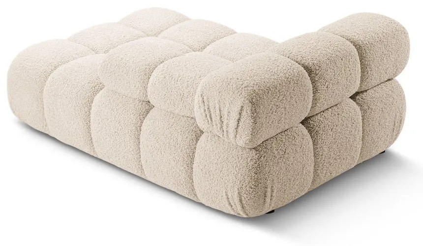 Modulo divano in bouclé beige (angolo destro) Bellis - Micadoni Home