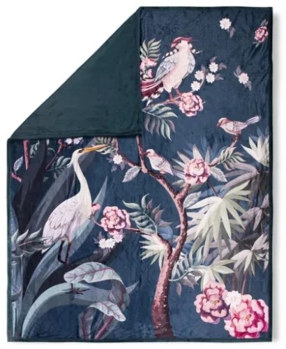 Descanso Plaid SARENZA 130x160 cm Verde Petrolio
