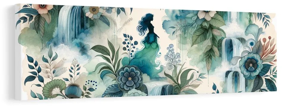 Quadro su tela – Paesaggio fatato con l'acqua