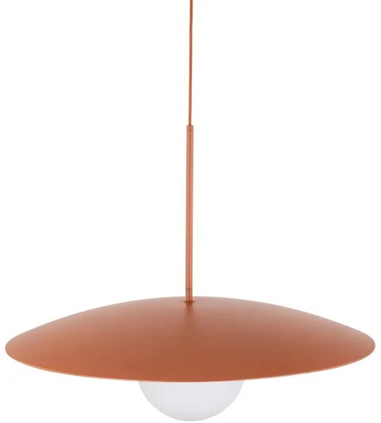 Lampadario a sospensione con filo SLATE 1xE27/15W/230V diametro 65 cm color mattone