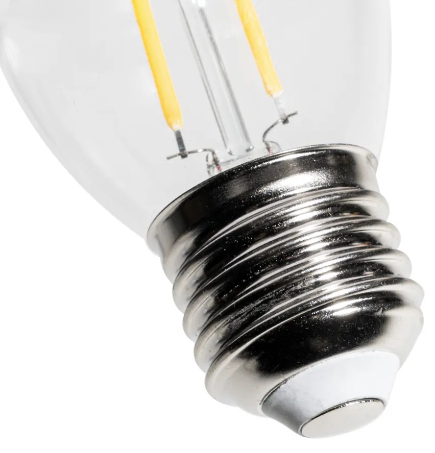 Set di 5 lampadine LED E27 P45 Sensore crepuscolare 3W 250 lm 3000K