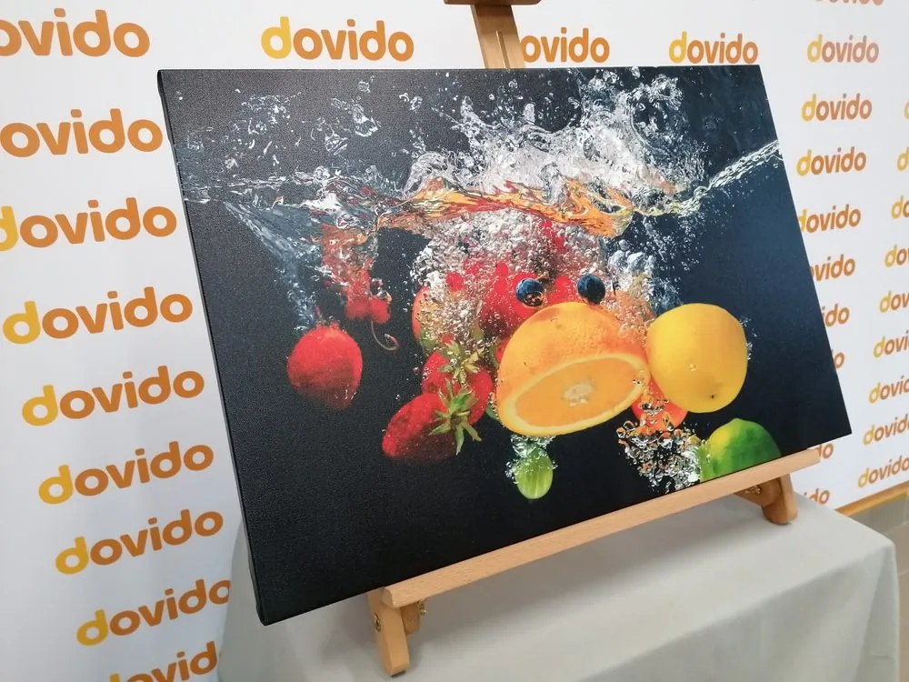Quadro su tela – Frutta nell'acqua
