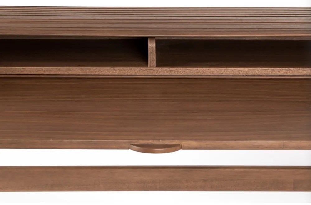 Scrivania marrone con piano estraibile Barbier - Zuiver