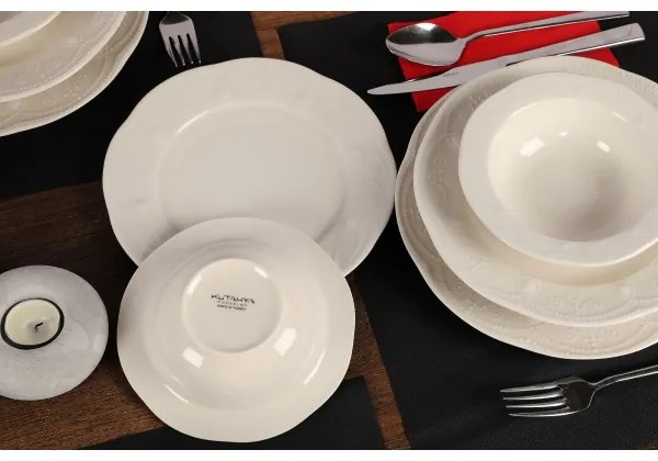 Set da tavola 24 pezzi, bianco/porcellana